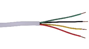 22ga 4c, Solid, Quad Wire, CMP - 1000ft