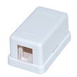 Surface Mount Box w/ Adhesive Strip & Mounting Screws -1 port