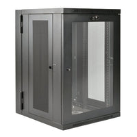 Tripp Lite SmartRack Wall-Mount 18U Half-Height UPS-Depth Window/Hinged