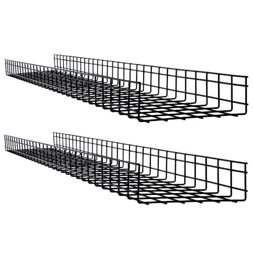 Tripp Lite Cable Tray Wire Mesh (12 in. x 4 in. x 5 ft.), 2-Pack